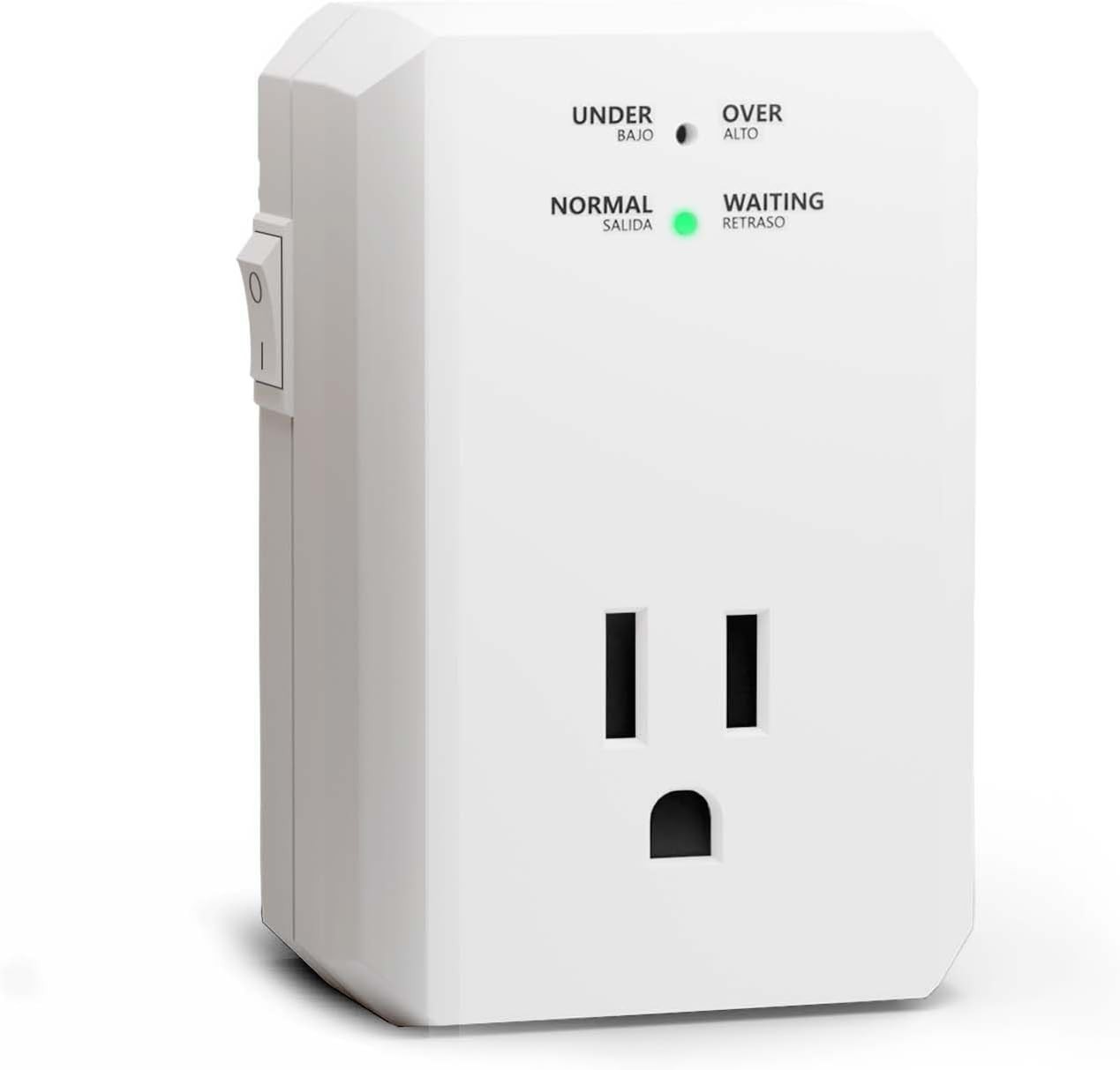 Single Outlet Surge Protector Small Surge Protector Wall Tap with Ground