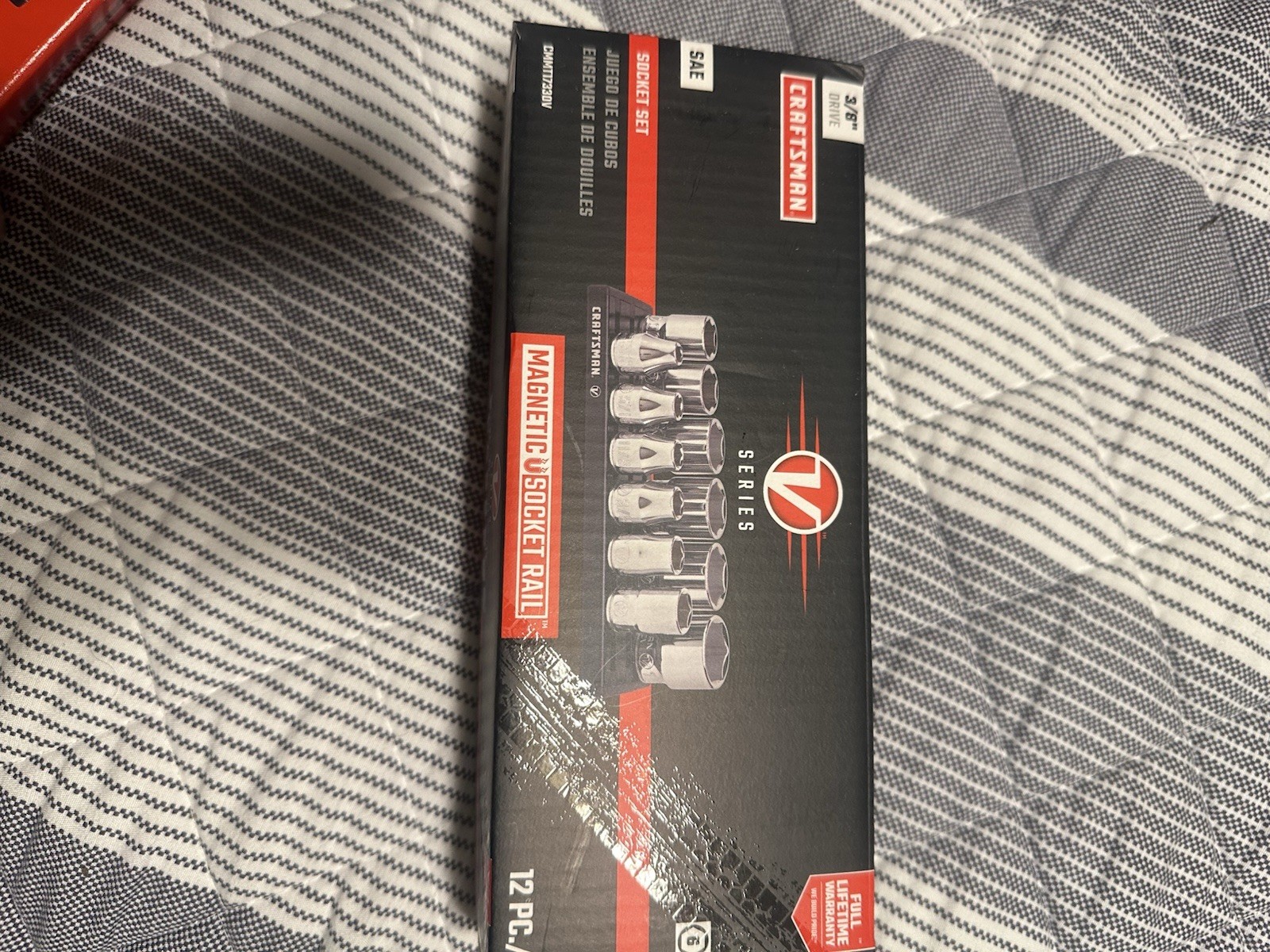 Craftsman 12 PC Deep 3/8 SAE Metric mm 6pt Ratchet Wrench Socket Set