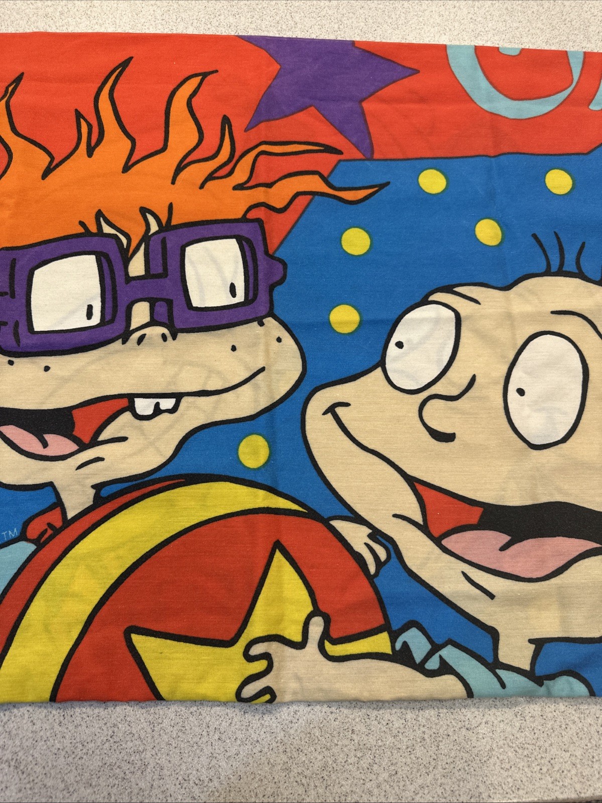 Vintage Rugrats Pillow Cases 2 GUC Preowned 90s Nickelodeon