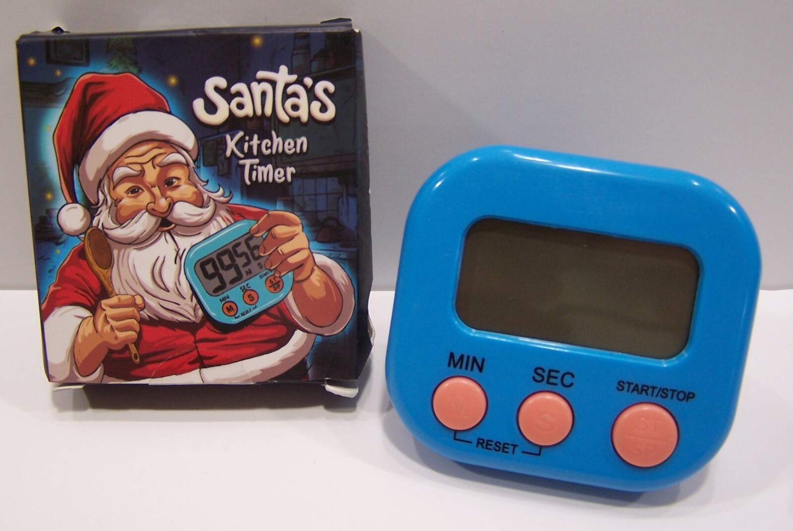 Kitchen Timer for Cooking Digital Timer from Santa's Kitchen BLUE 2.5" x 2.5"