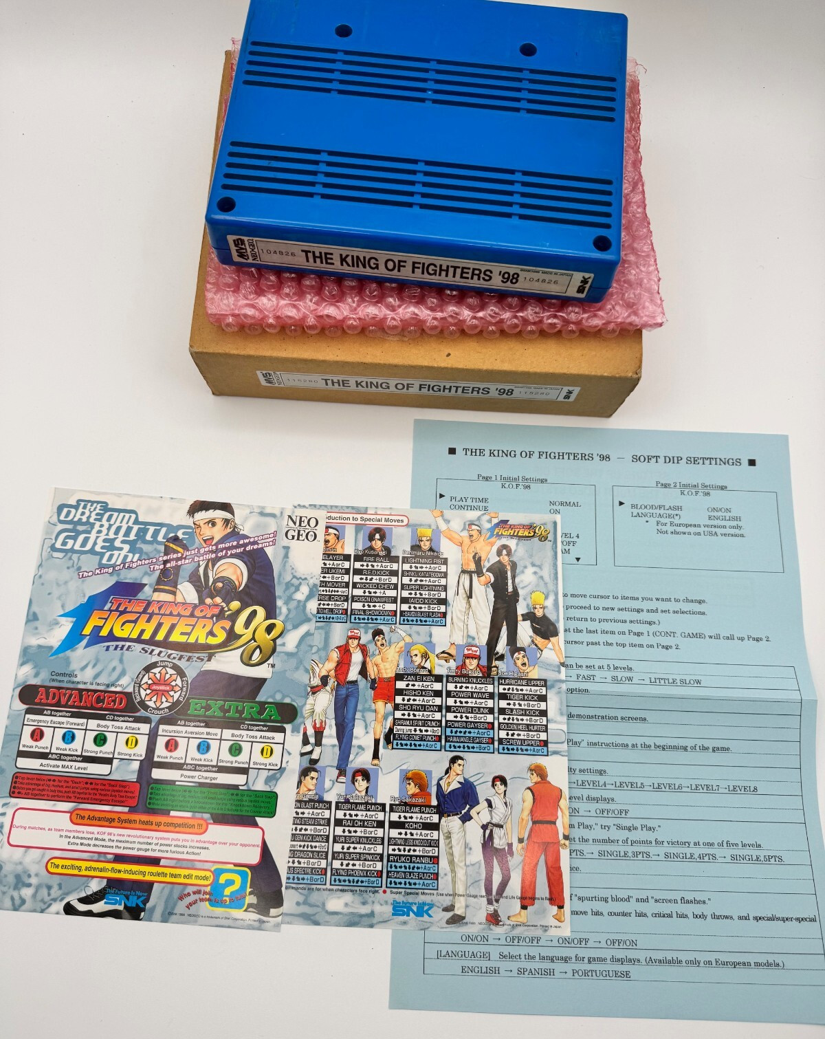 Us Seller -The King of Fighters 98 MVS Kit - Authentic -Tested & working