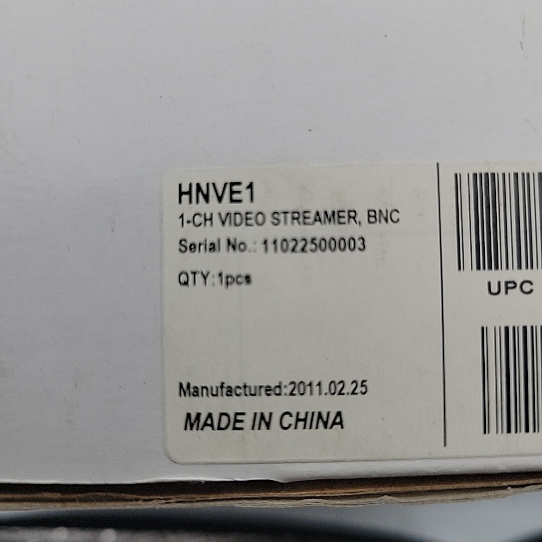 Honeywell Video HNVE1 Single Channel Network Encoder