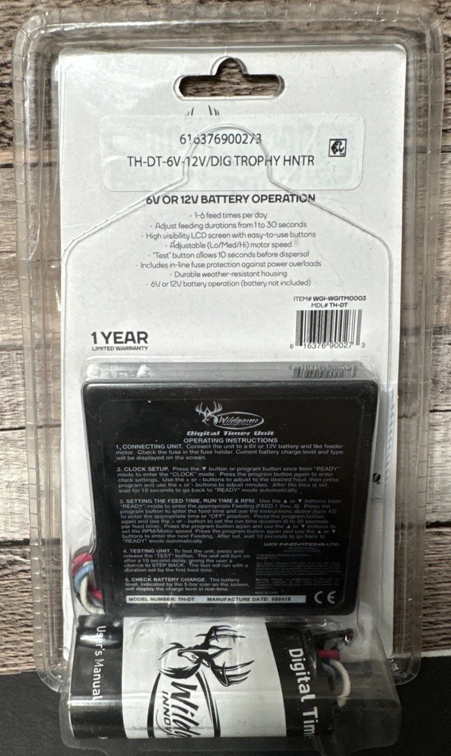 Wildgame Innovations TH-DT 6V or 12V Digital Timer Controller
