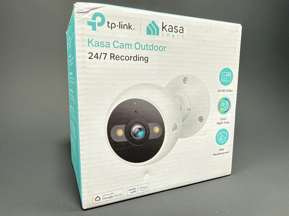 Kasa 2K Outdoor Wired Security Camera Color Night Vision Person Motion Audio