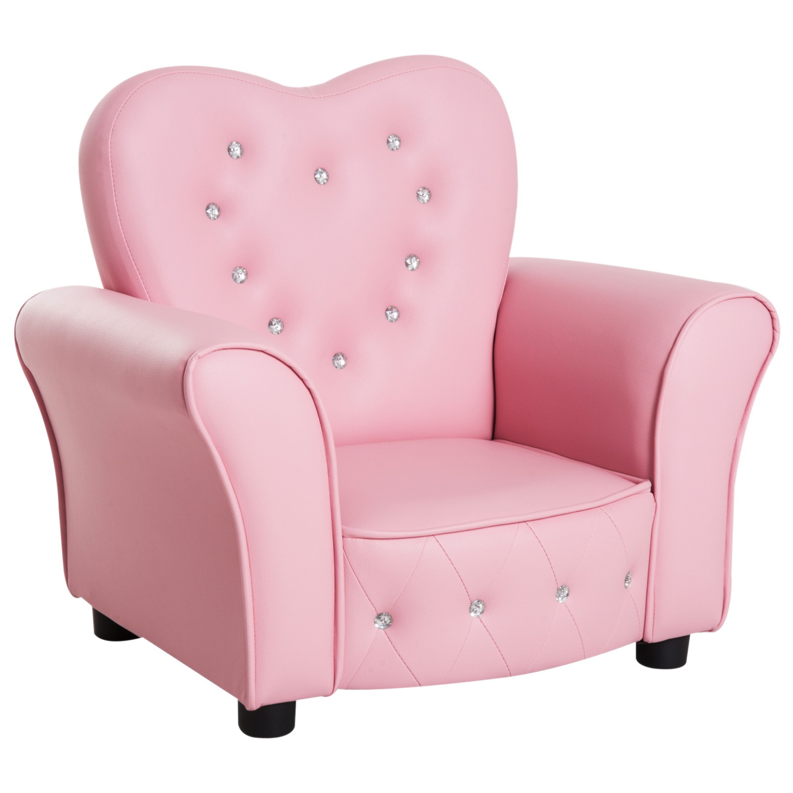 Kids Sofa Toddler Tufted Upholstered Sofa Chair Princess Couch Furniture