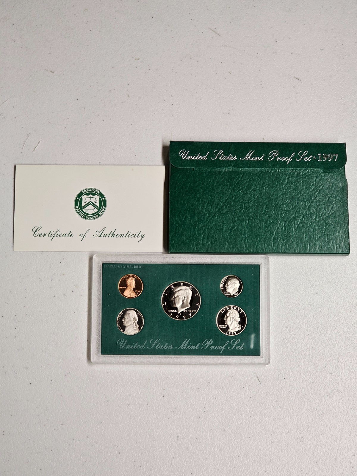 1997 Clad Proof Set U.S. Mint Original Government Packaging OGP COA