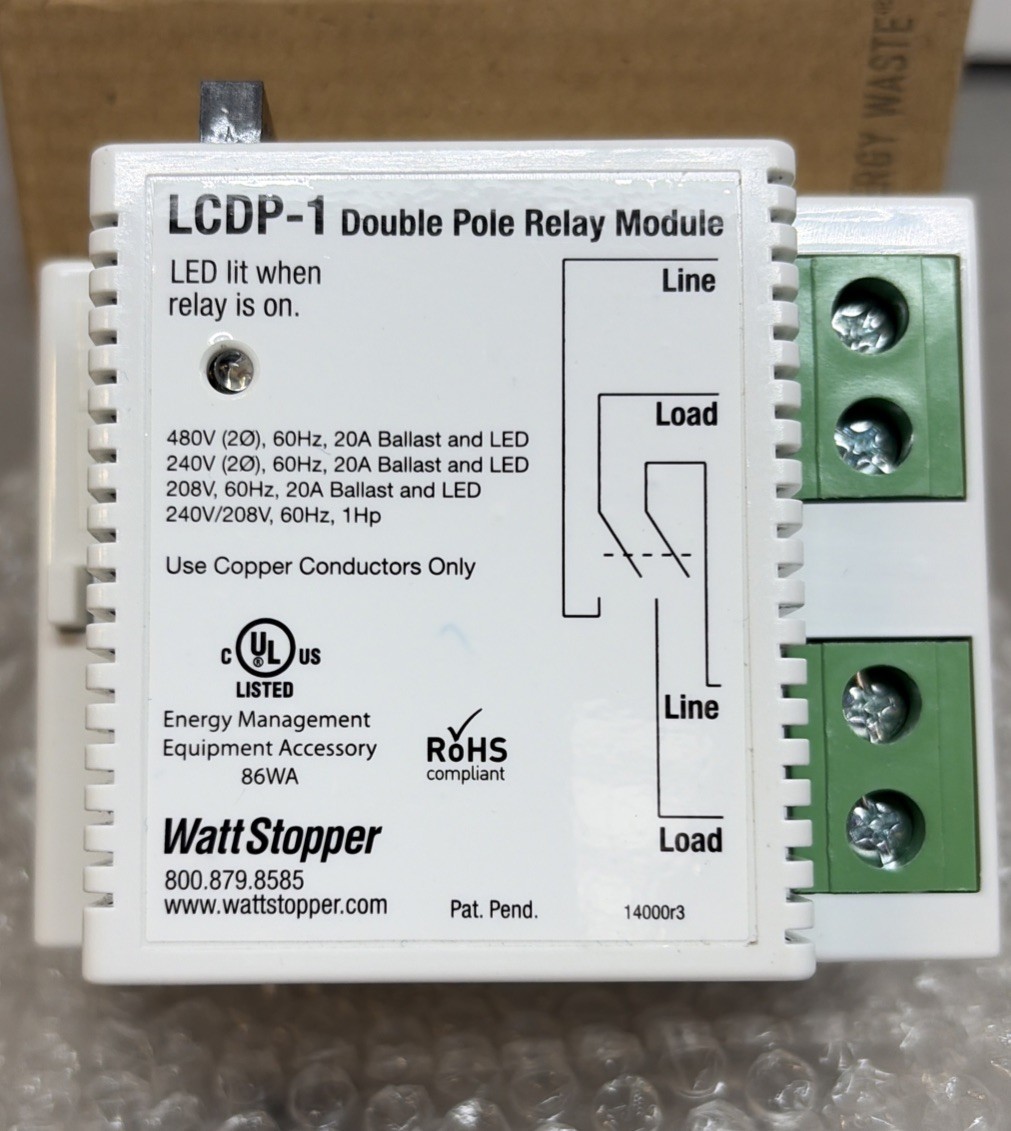 Wattstopper LCDP-1 Double Pole Relay Module