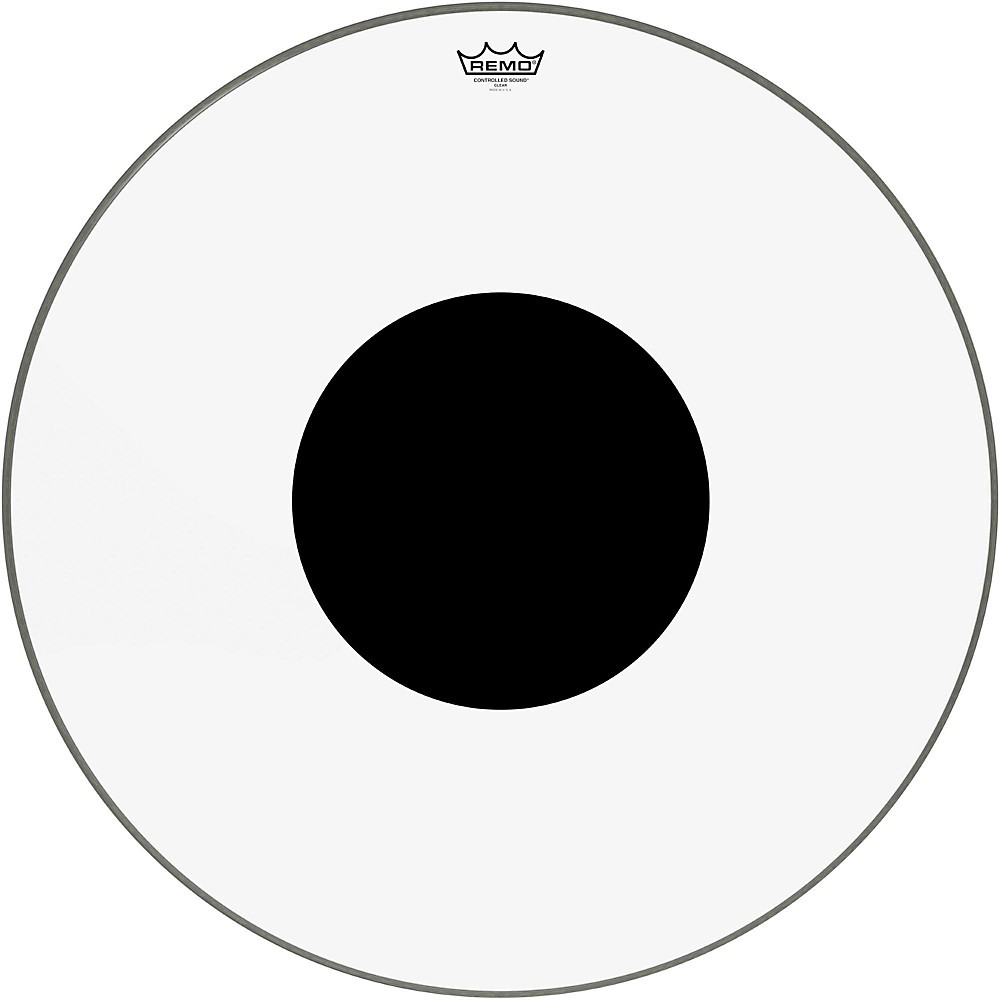 Remo Controlled Sound Clear with Black Dot Bass Drum 28 in.