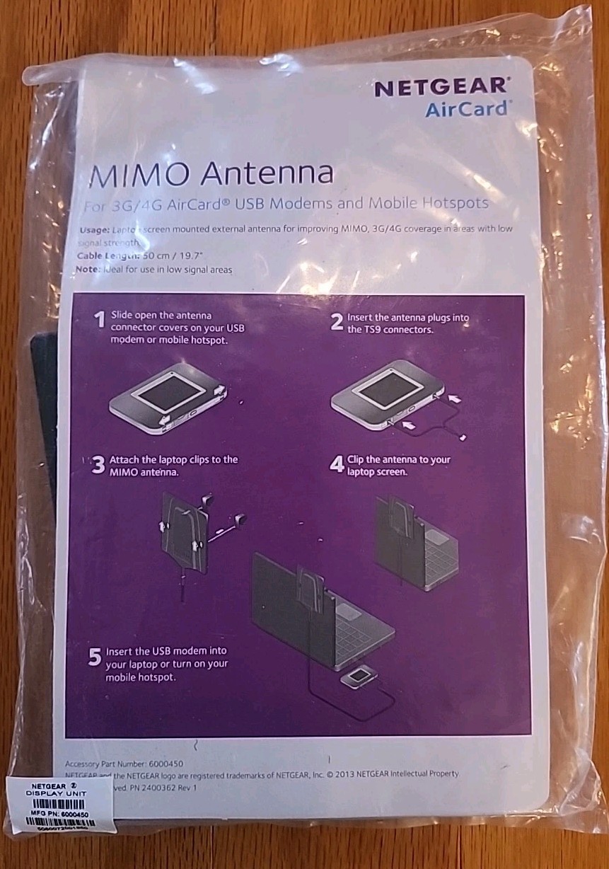 NETGEAR AIR CARD MIMO Antenna For 3G/4G air card USB Modems And mobile Hotspots