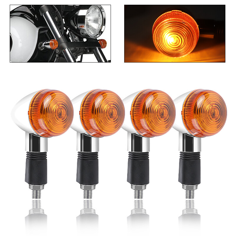 4x Motorcycle Turn Signals Indicator Blinker Light Bulbs For Honda Suzuki Yamaha