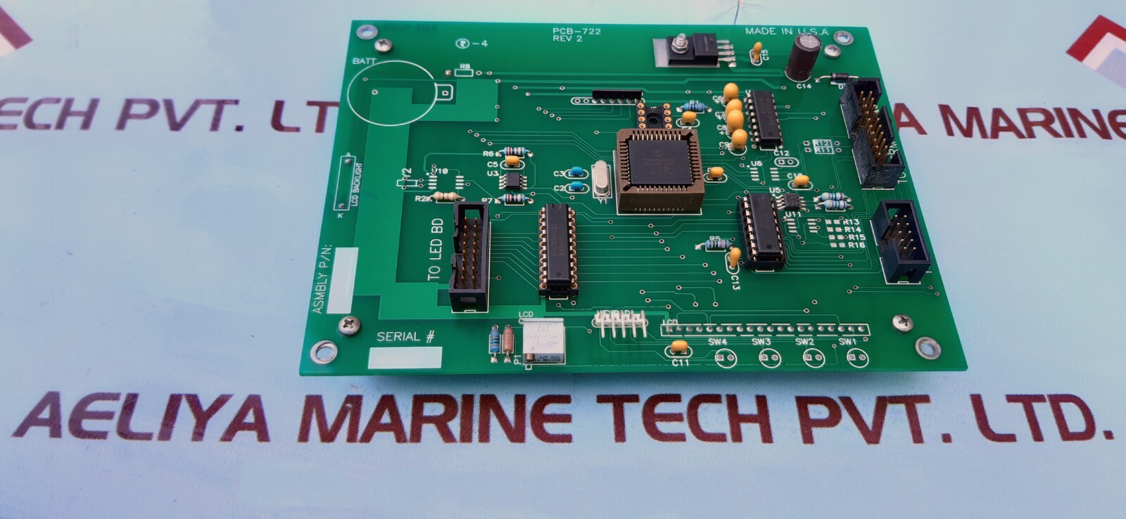 PCB-722 REV 2 Display Main CPU Assembly