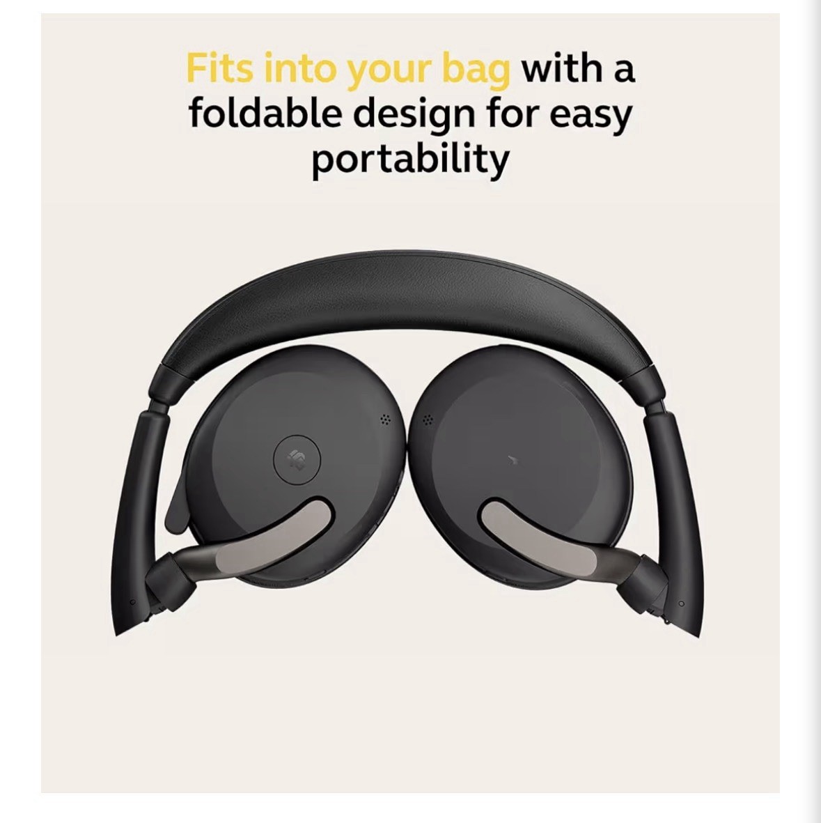 Jabra Evolve2 65 Flex USB-C Wireless On-Ear Headset, MS Teams - Black