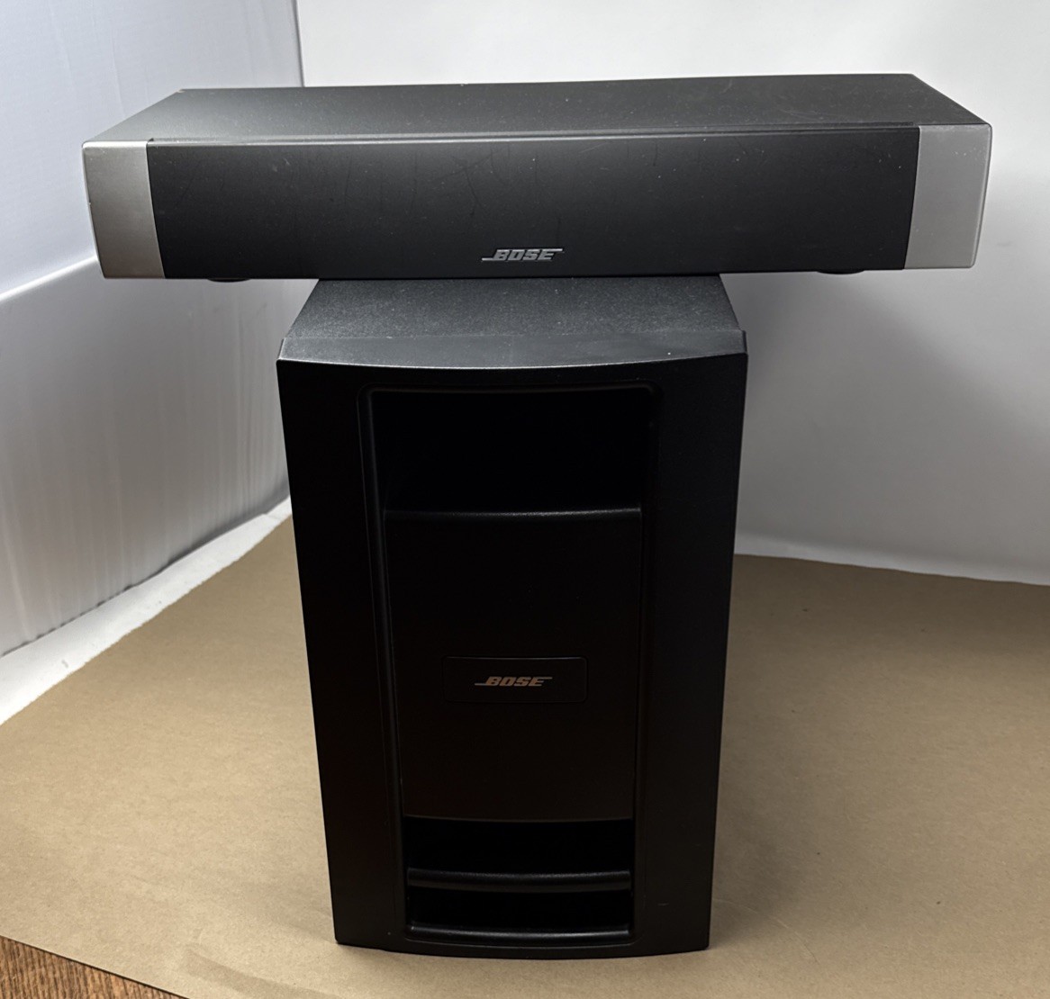 Bose PS28 III Acoustimass Subwoofer + Center Speaker Home Theater - Untested