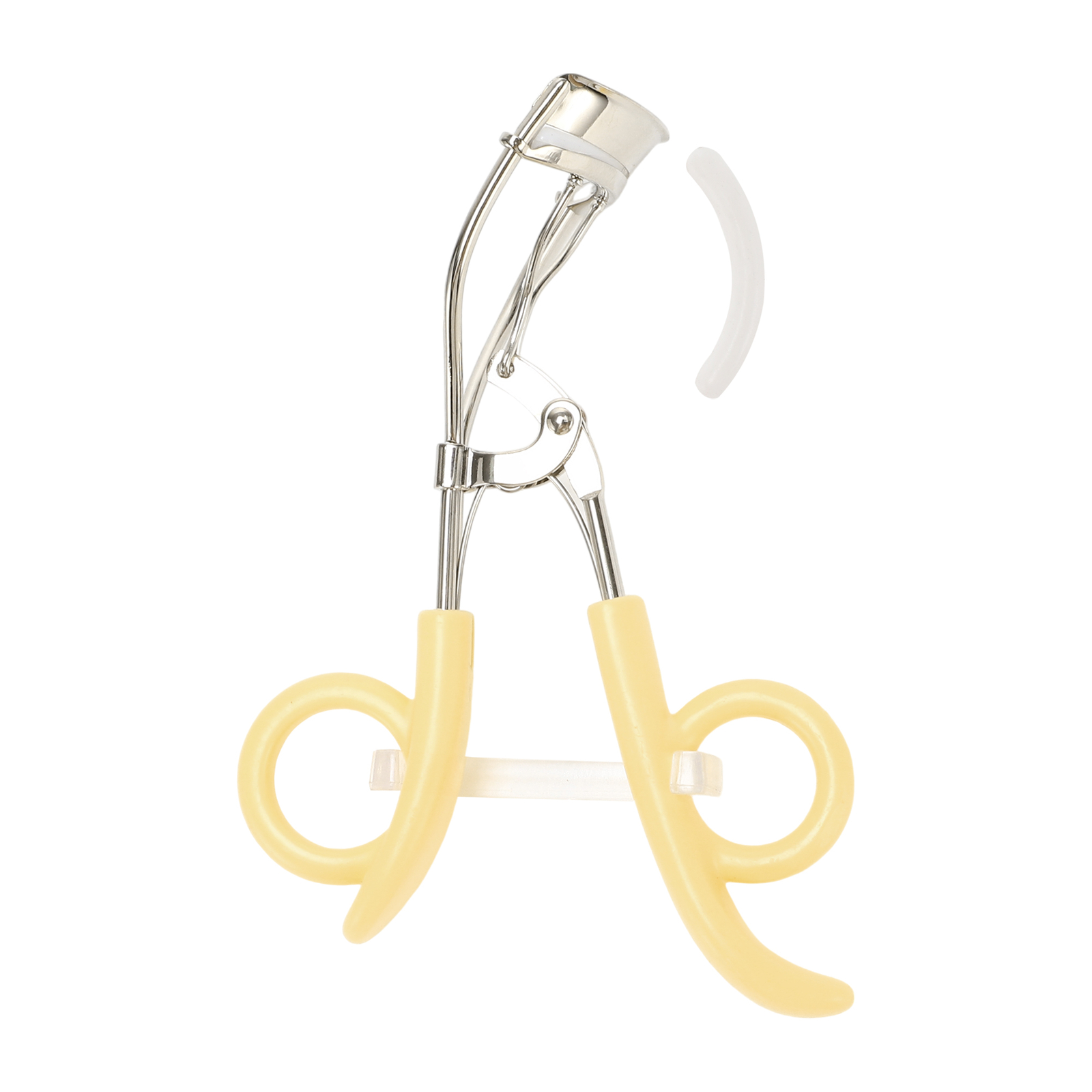 Women Durable Eyelash Curler for Beauty Parlor Business Travel Yellow 1 Pc