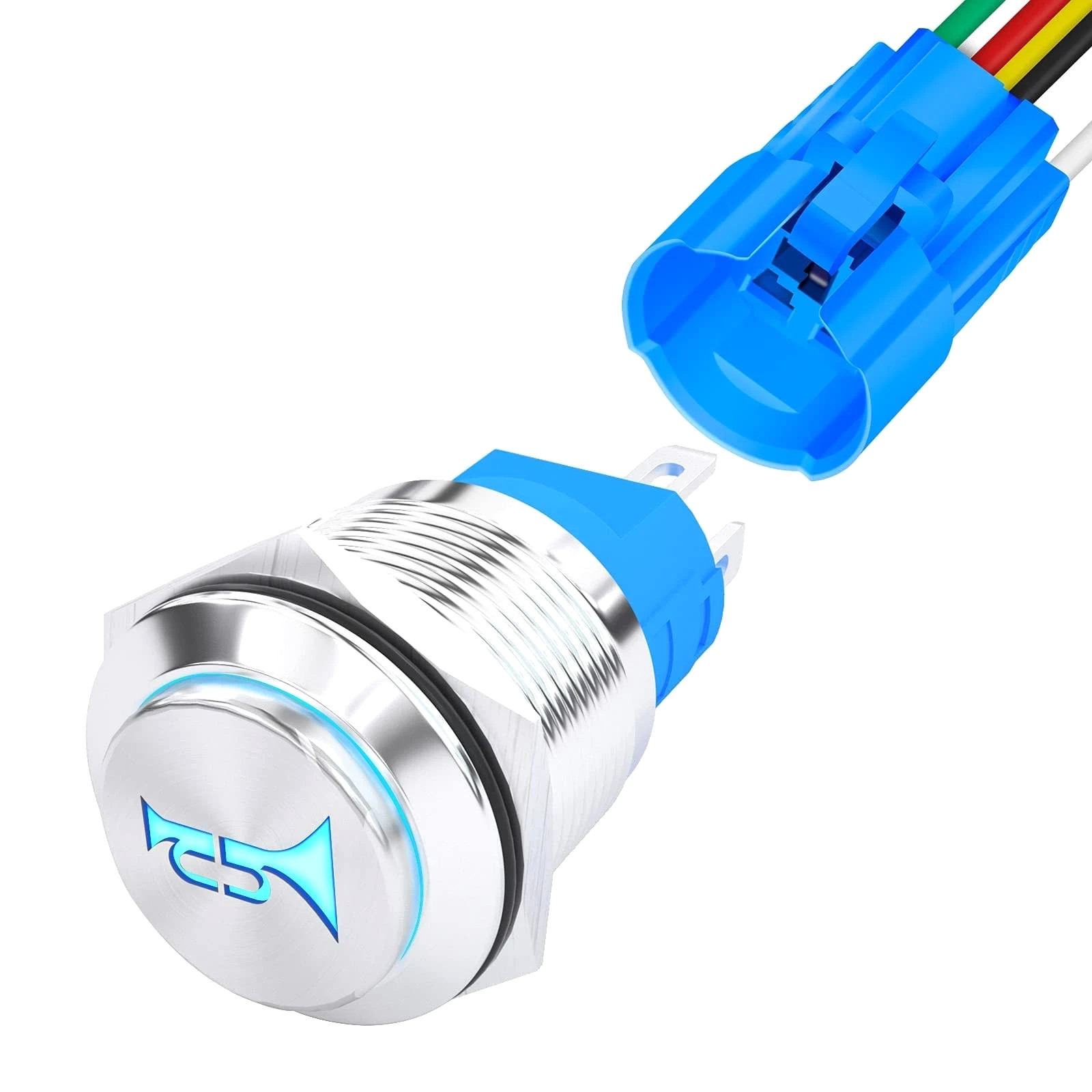 Horn Button Switch 12 Volt Momentary Push Button Switch ,Air Horn Button Switch