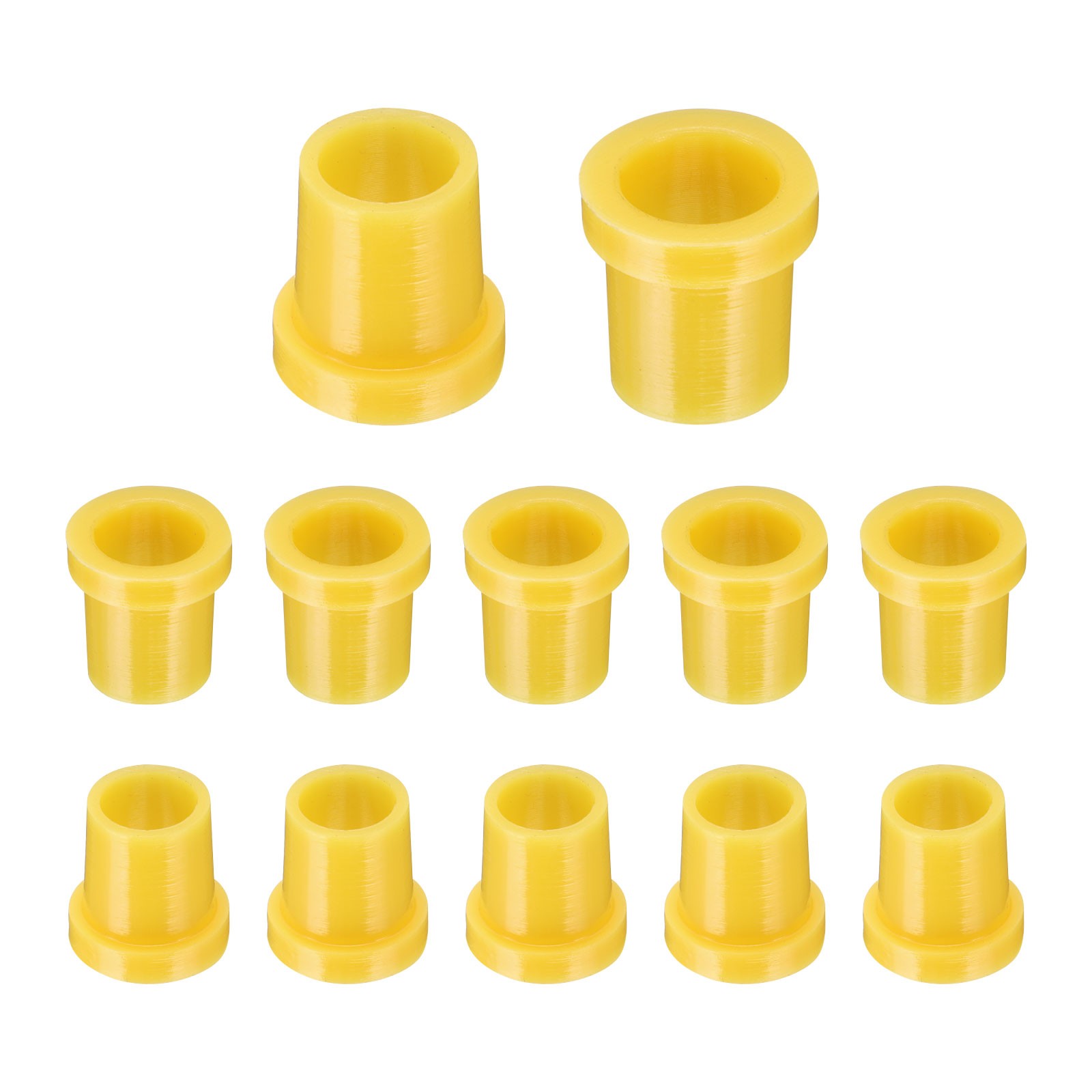 12pcs Flanged Sleeve Bearings ID 6.5mm x OD 8mm x Length 10.9mm, Yellow
