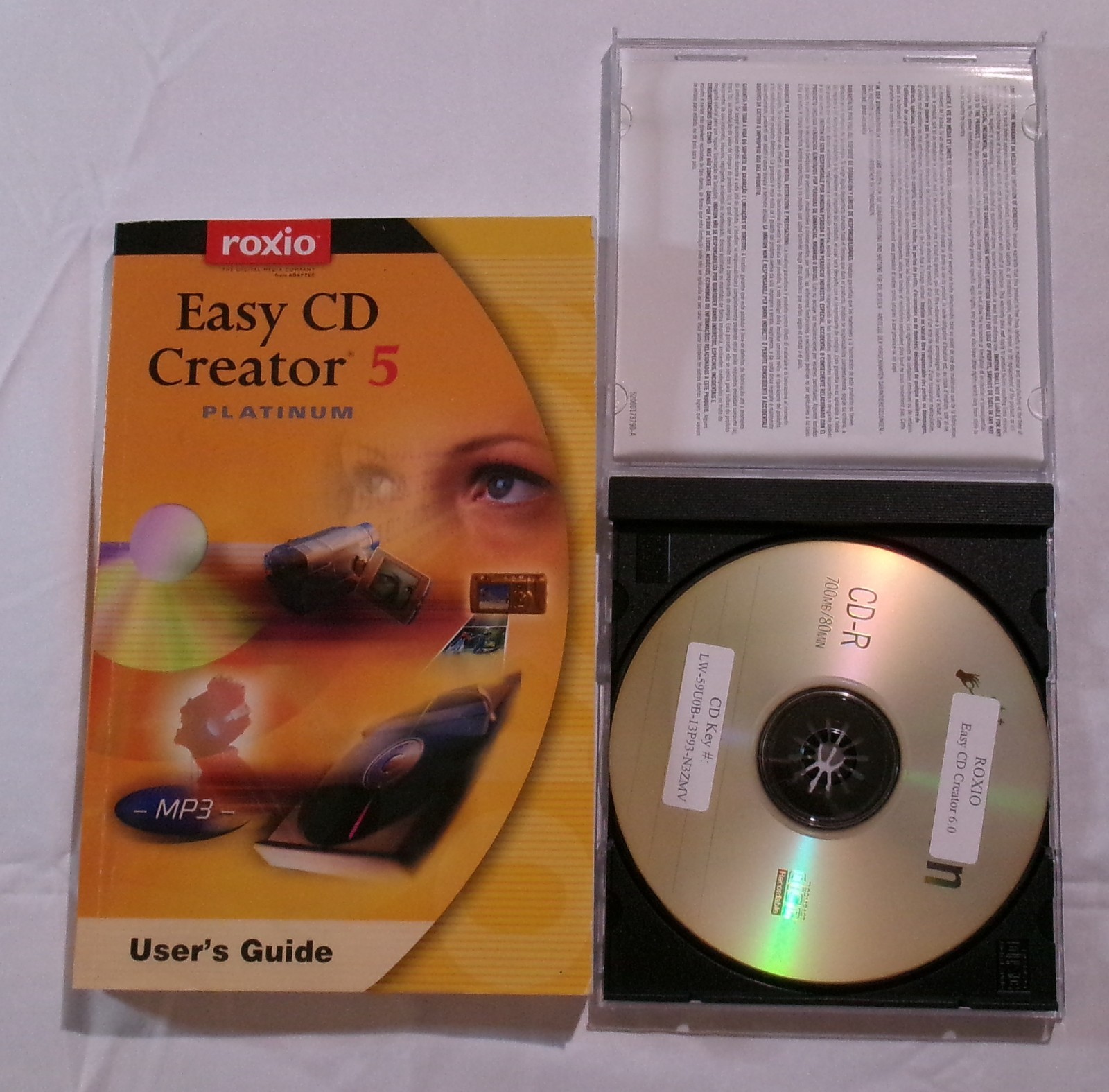 ROXIO EASY CD CREATOR 5 PLATINUM FOR WINDOWS