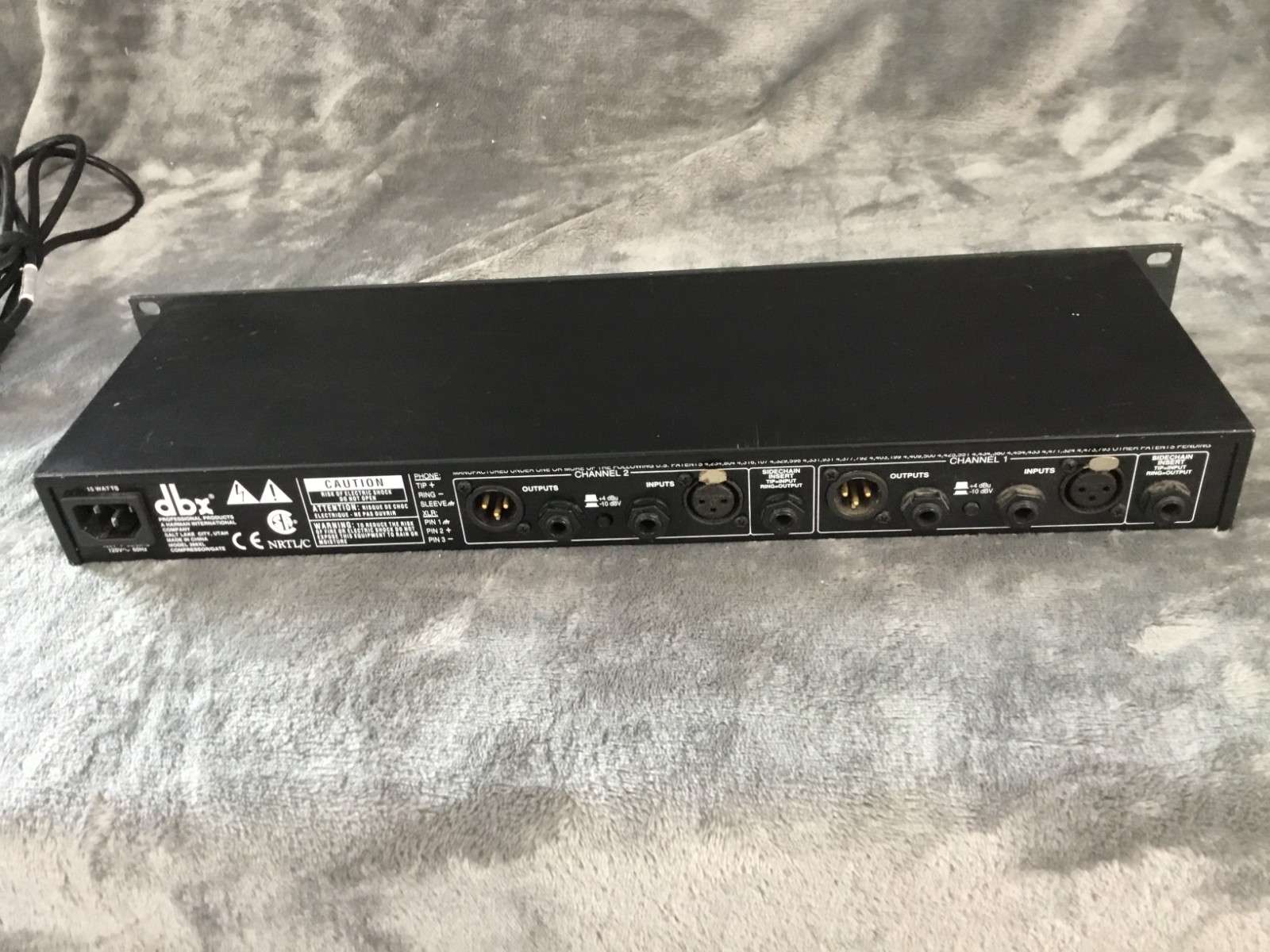 DBX 266XL COMPRESSOR/GATE PRO-AUDIO 1U RACK UNIT - AS IS