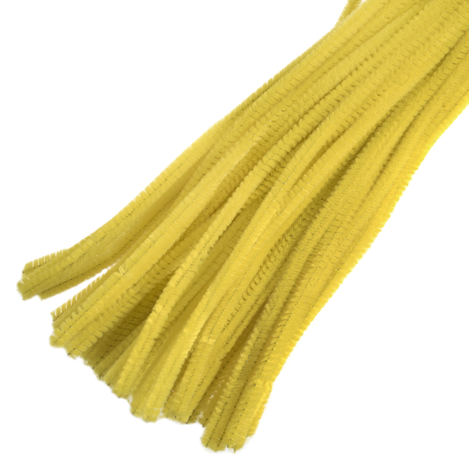 Trimits Chenilles 6mm x 30cm Yellow - Pack of 100