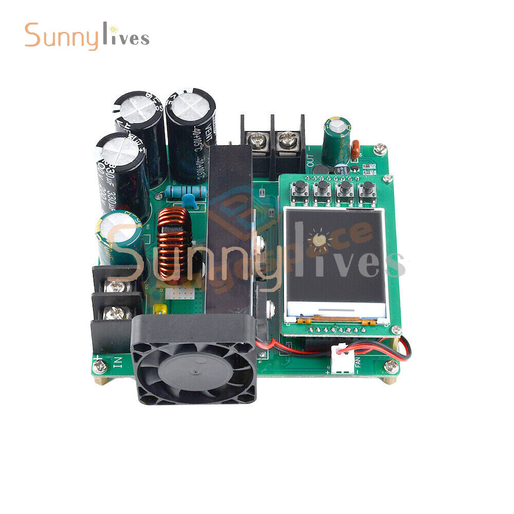 DC9V~60V 900W 15A CNC LCD Display Constant Current Voltage DC Boost Module New