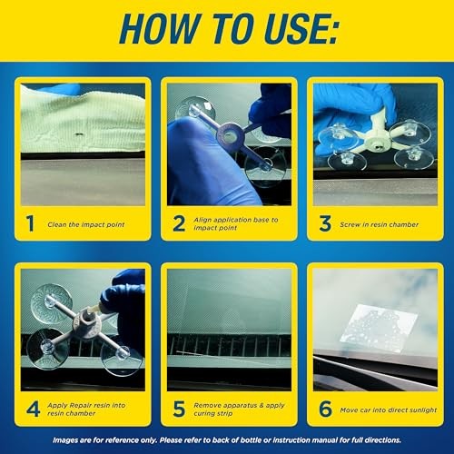 600001 Windshield Repair Kit - Quick and Easy Durable Resin Based Windshield