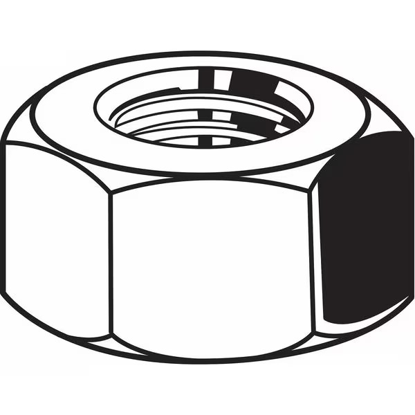 Hex Nut, 5/16"-24, Steel, Grade 5, Zinc Plated, 17/64 in Ht, 100 PK Manufacturer