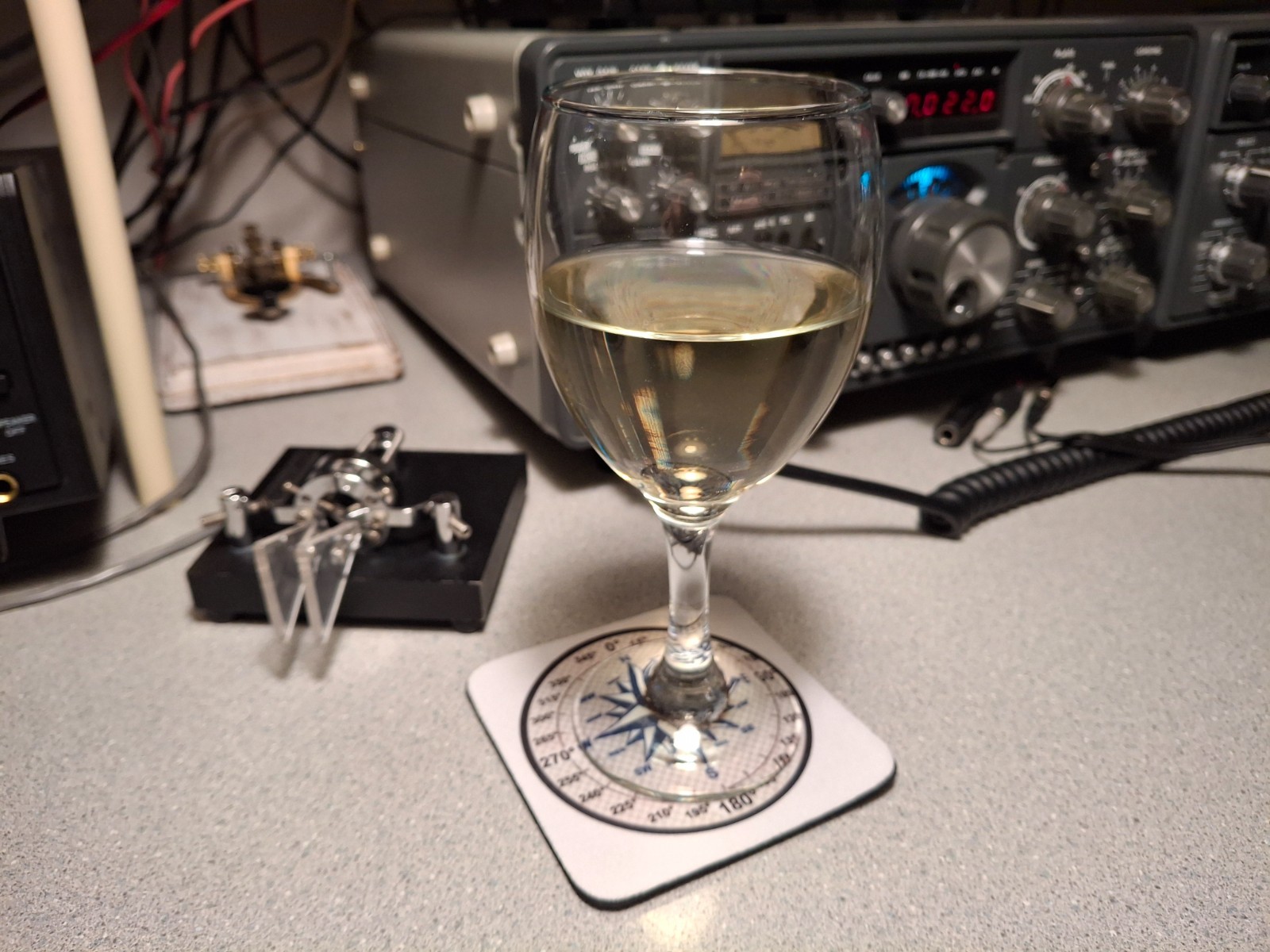 4pcs RADIO HAM CB Antenna Azimuth Direction Drink Coasters, see description
