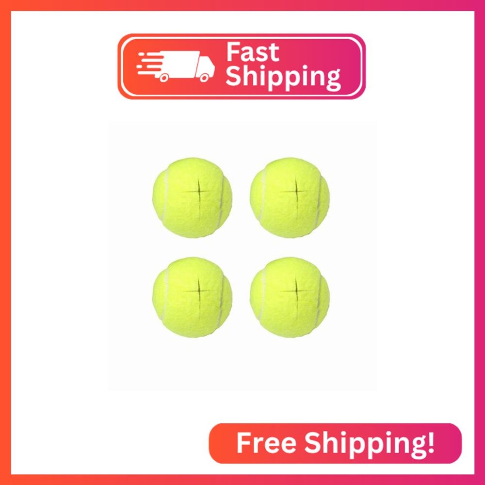 Mloowa Precut Tennis Balls for Walkers 4 Pcs Balls with Precut Opening for Easy