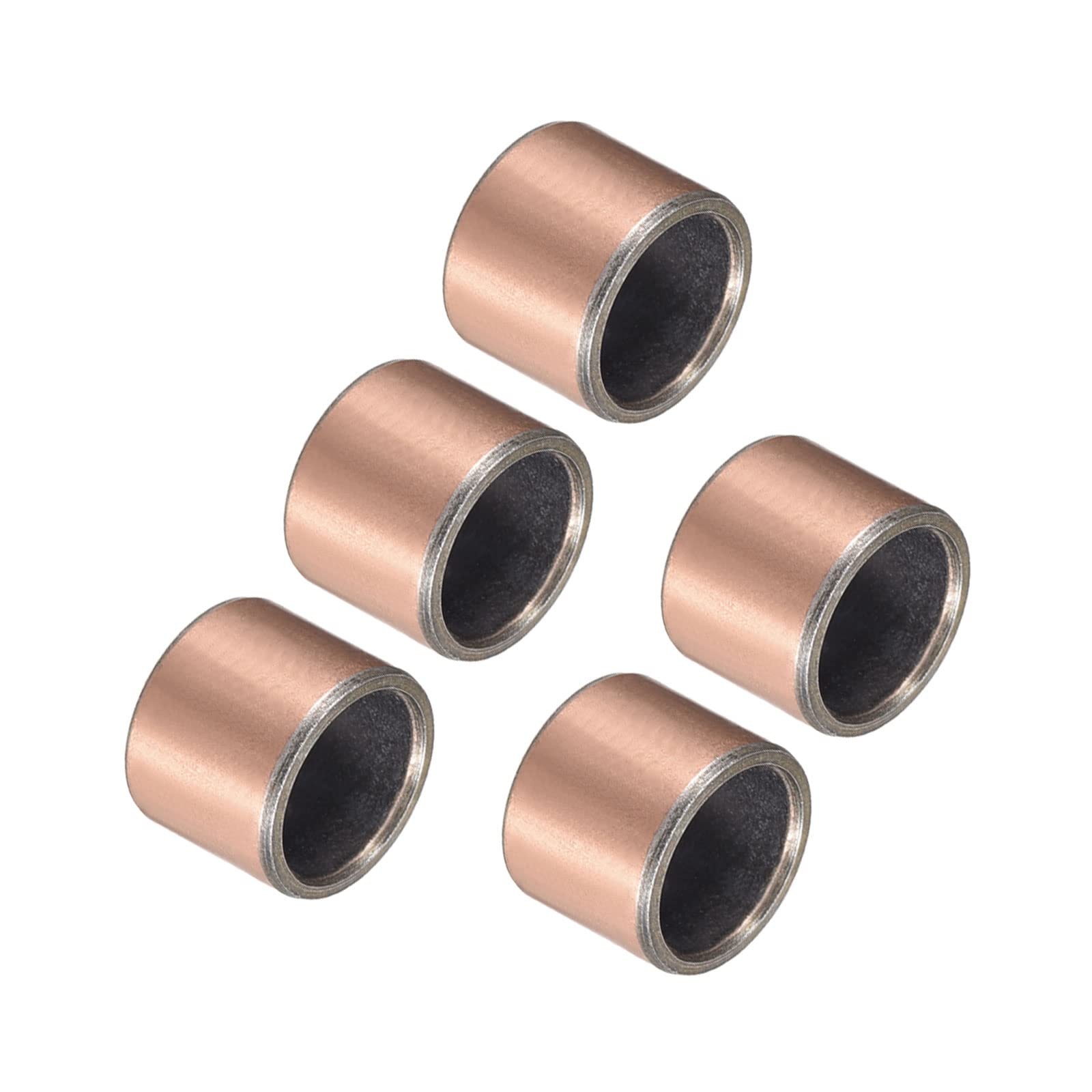 Kozelo 5pcs Sleeve Bearings - [12mm x 15mm x 12mm] Wrapped Oilless Bushings f...