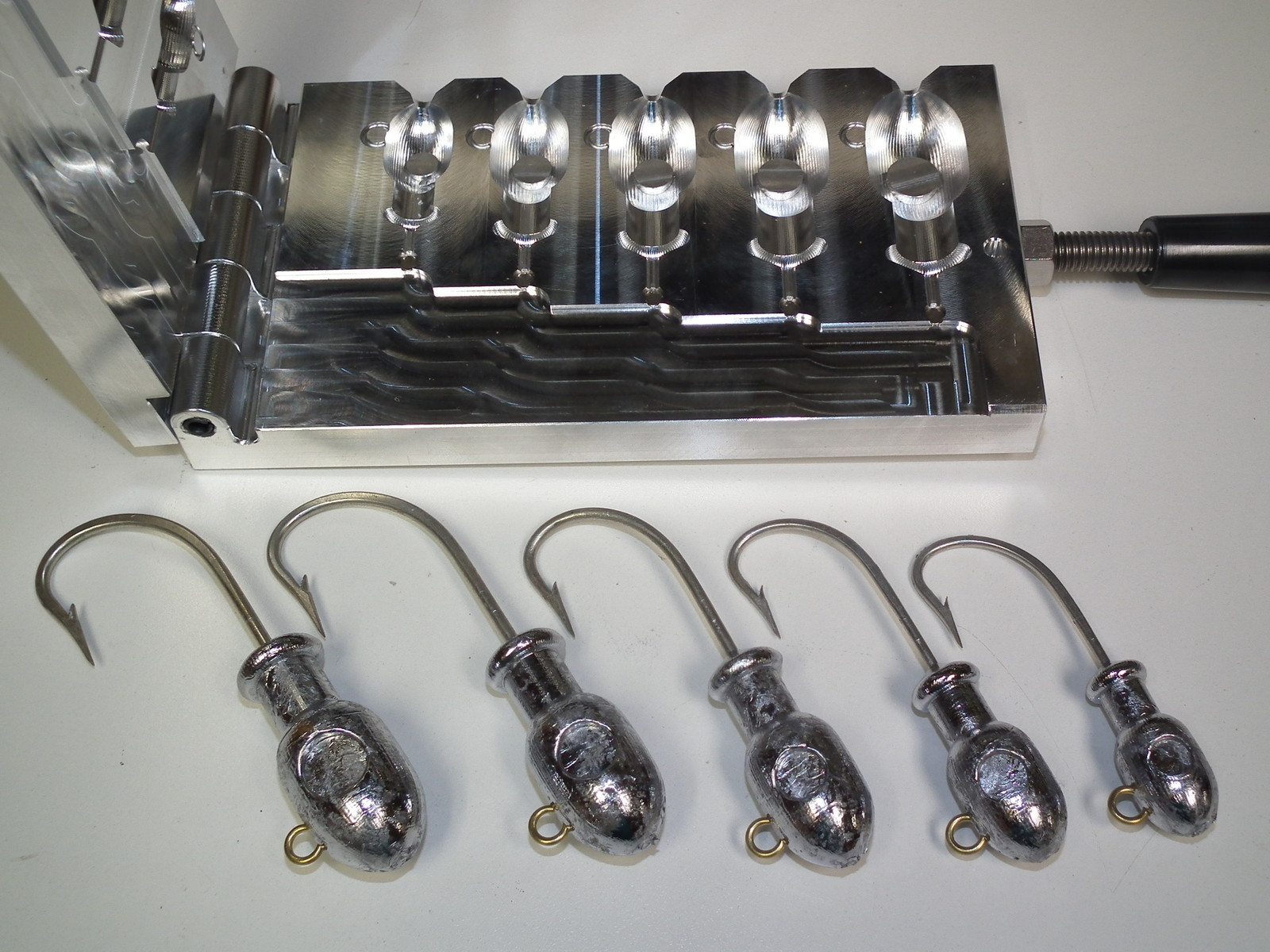 Saltwater Bullet Jig -2 with eyes mold 2,3,4,5,6oz CNC Aluminum