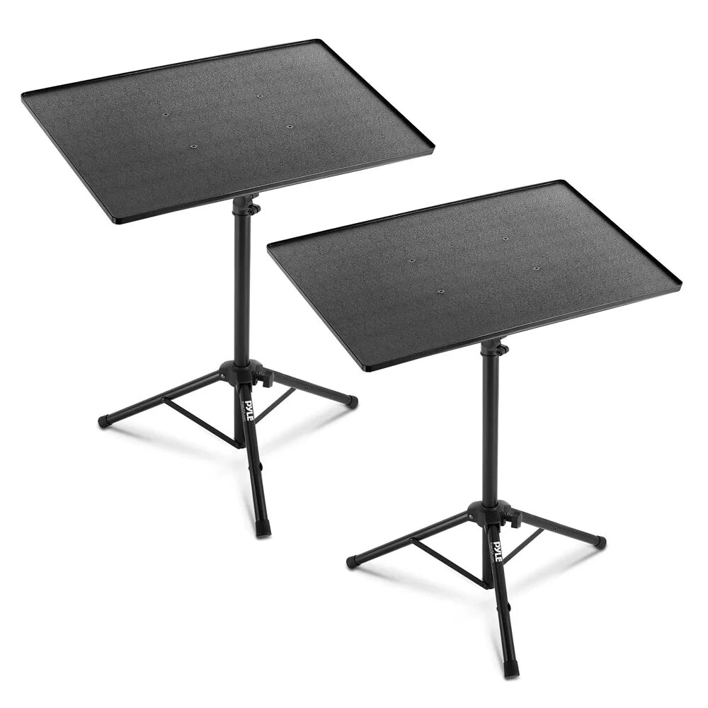 Pyle PLPTS2X2 Adjustable Tripod Mount Laptop / Device Stand - 2 Pack