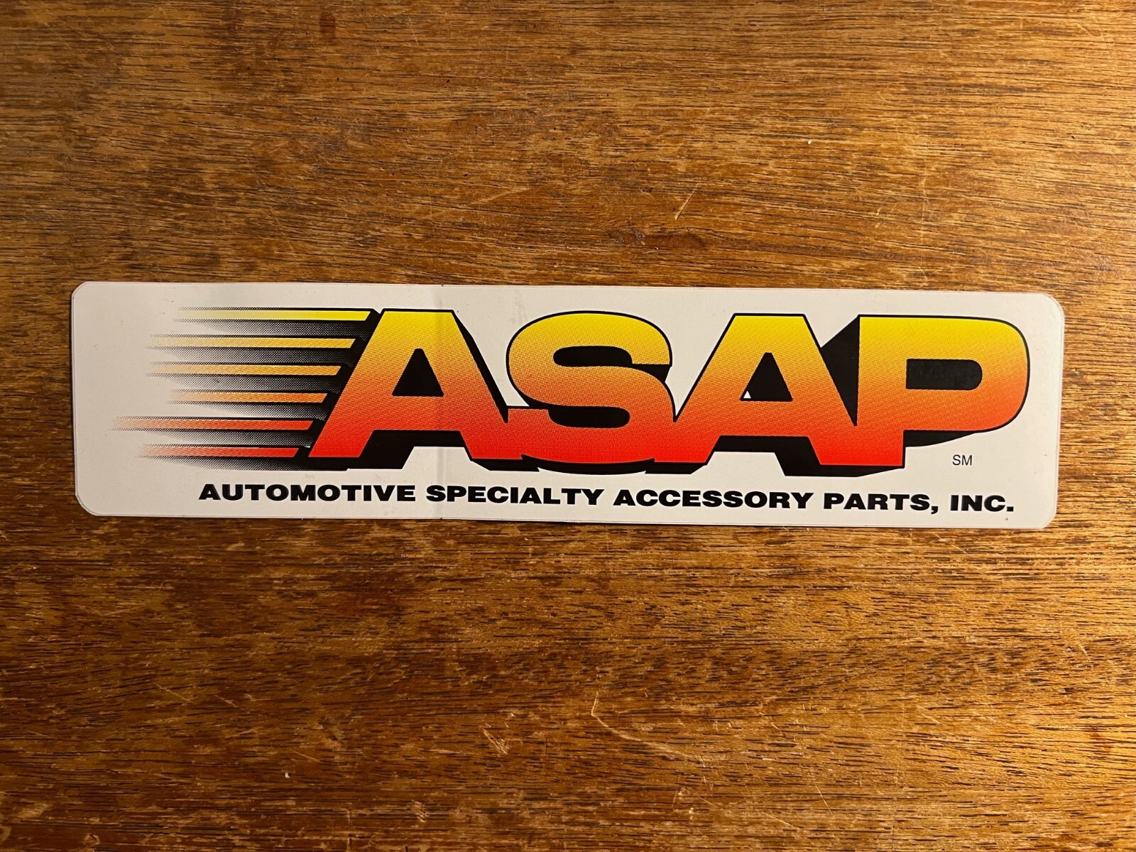 ASAP_Automotive Specialty Accessory Parts, Inc._Sticker_Bumper Sticker_Decal_NOS