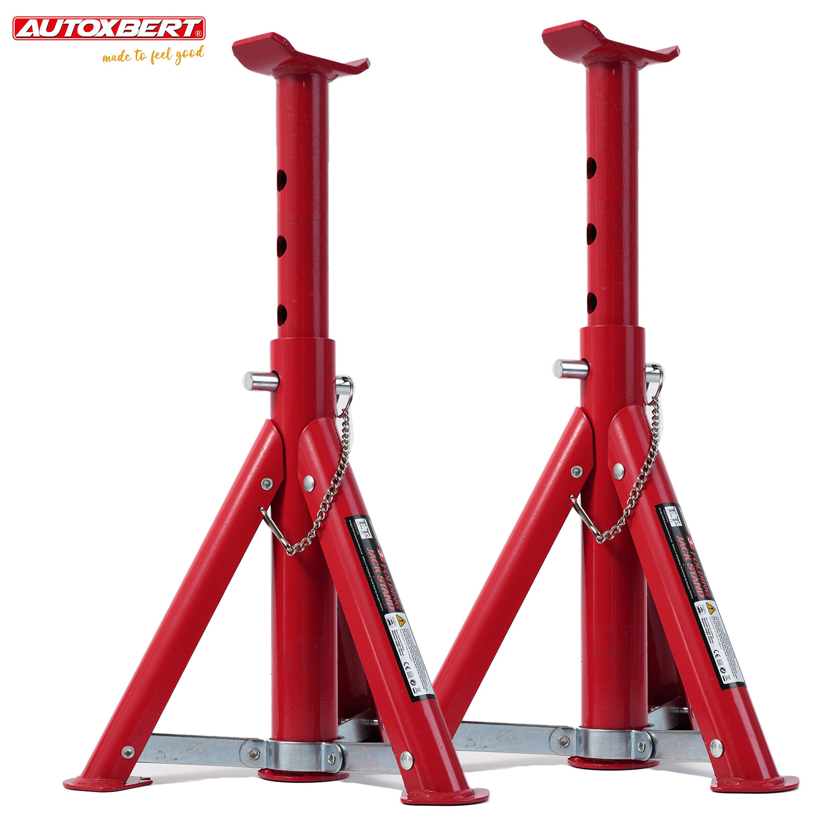 2PCS 3 Ton Car Jack Stands Lift Heavy Duty Vehicle Support Durable Axle Jack  US