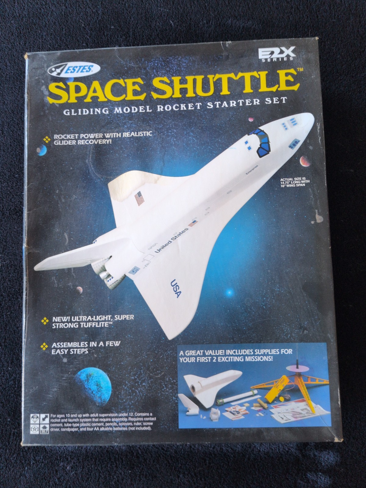 Estes Space Shuttle Gliding Model Rocket Starter Set  Factory Sealed (No Motors)