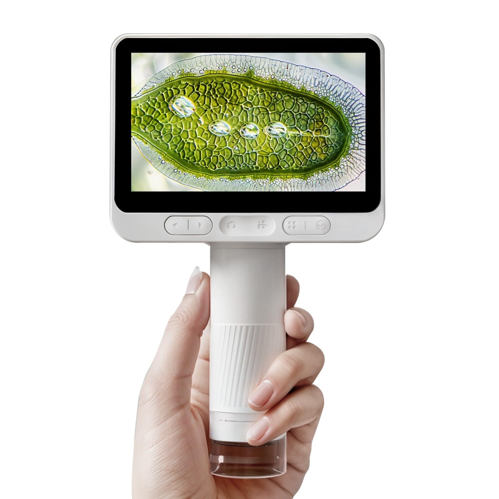 BEAVERLAB Finder 4.0" Microscope for Kids, Handheld Miniscope, Small, White