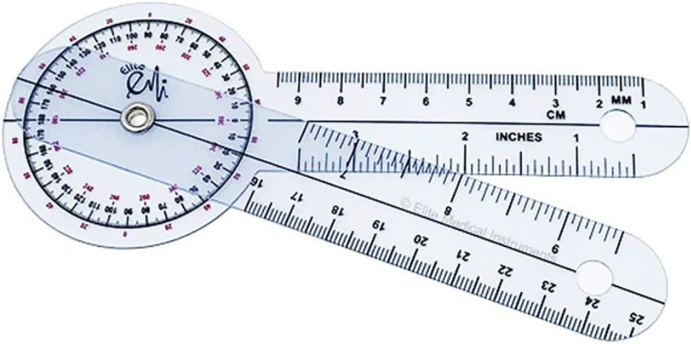 Essential Goniometer Set 12", 8", 6" - Great for Precision Measurements