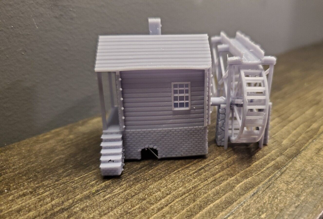 N scale building 1:160 watermill