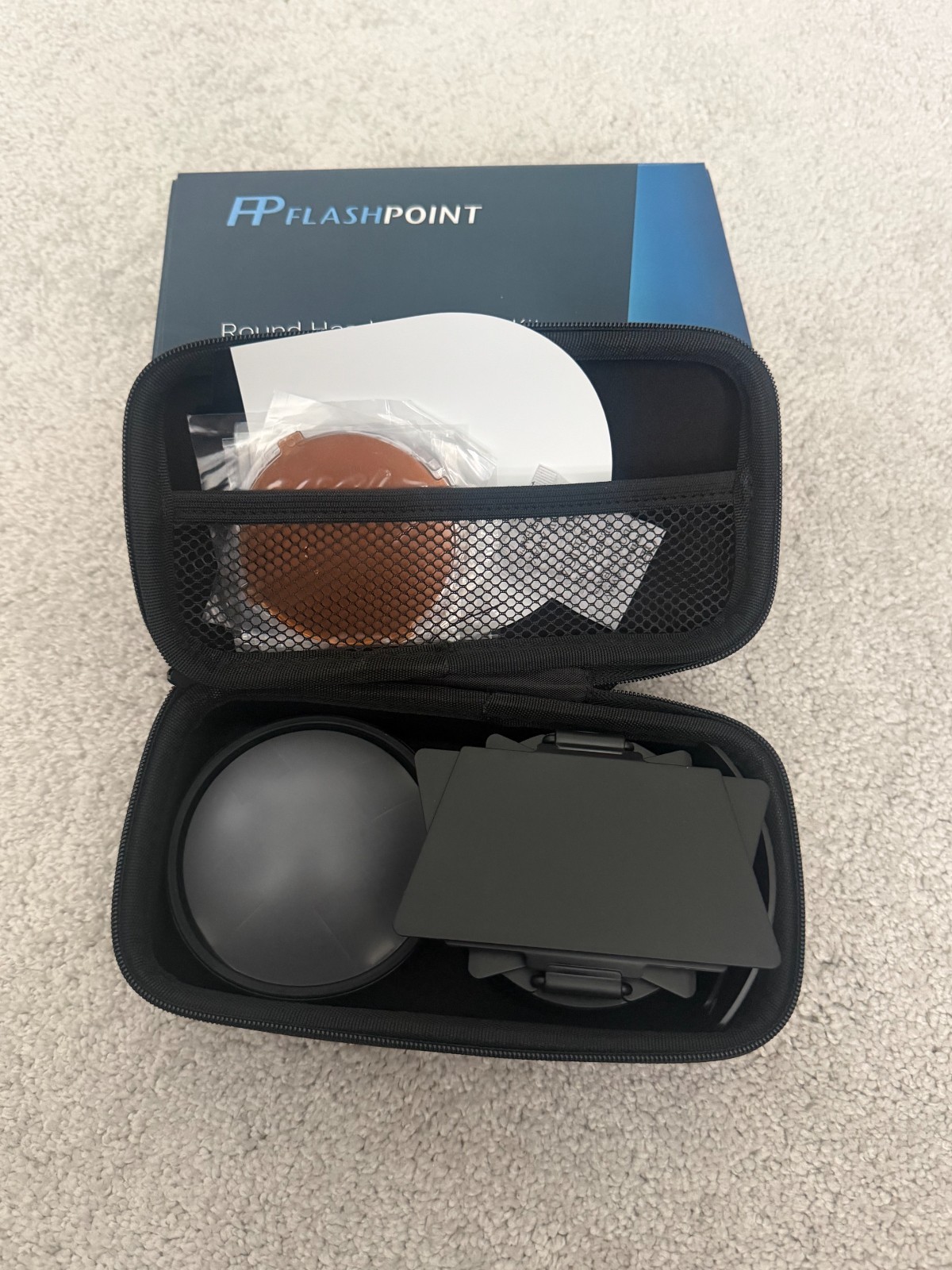 Flashpoint eVOLV 200 Round Flash Head with Accessory Kit (Replacement for Godox