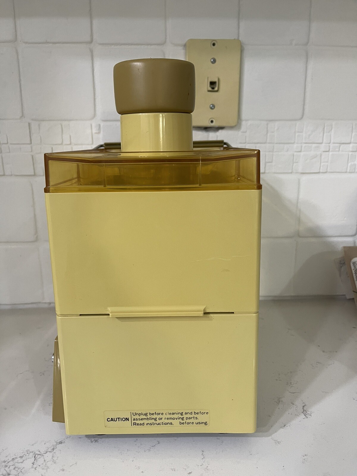Vintage 70s Oster Model 362 Automatic Pulp Ejector Juicer Manual Cleaning Brush
