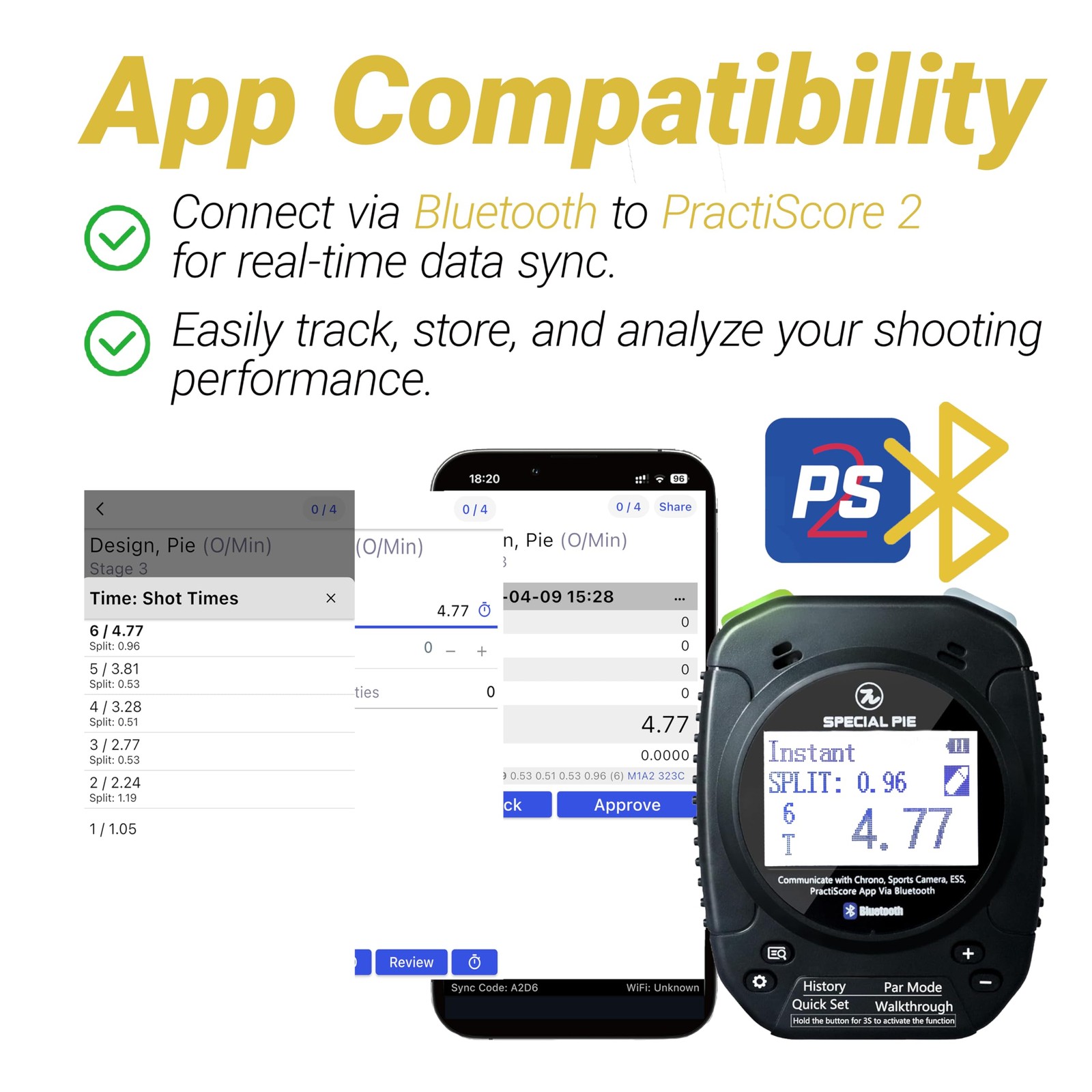 Shot Timer for Shooting - Shot Timer for Training with Dry Fire Practice, Aut...