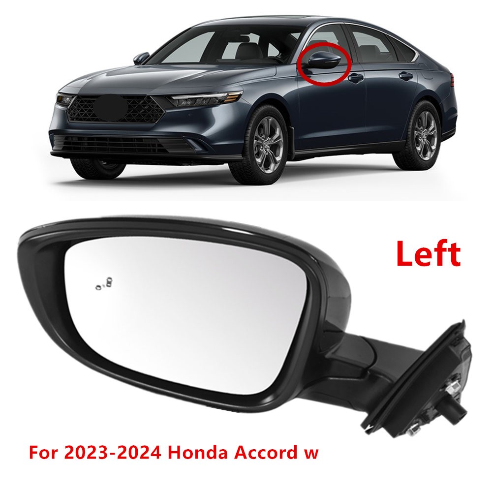 For Honda Accord 2023-2024 w/ Power/Blind Spot Side Door Mirror Driver Left
