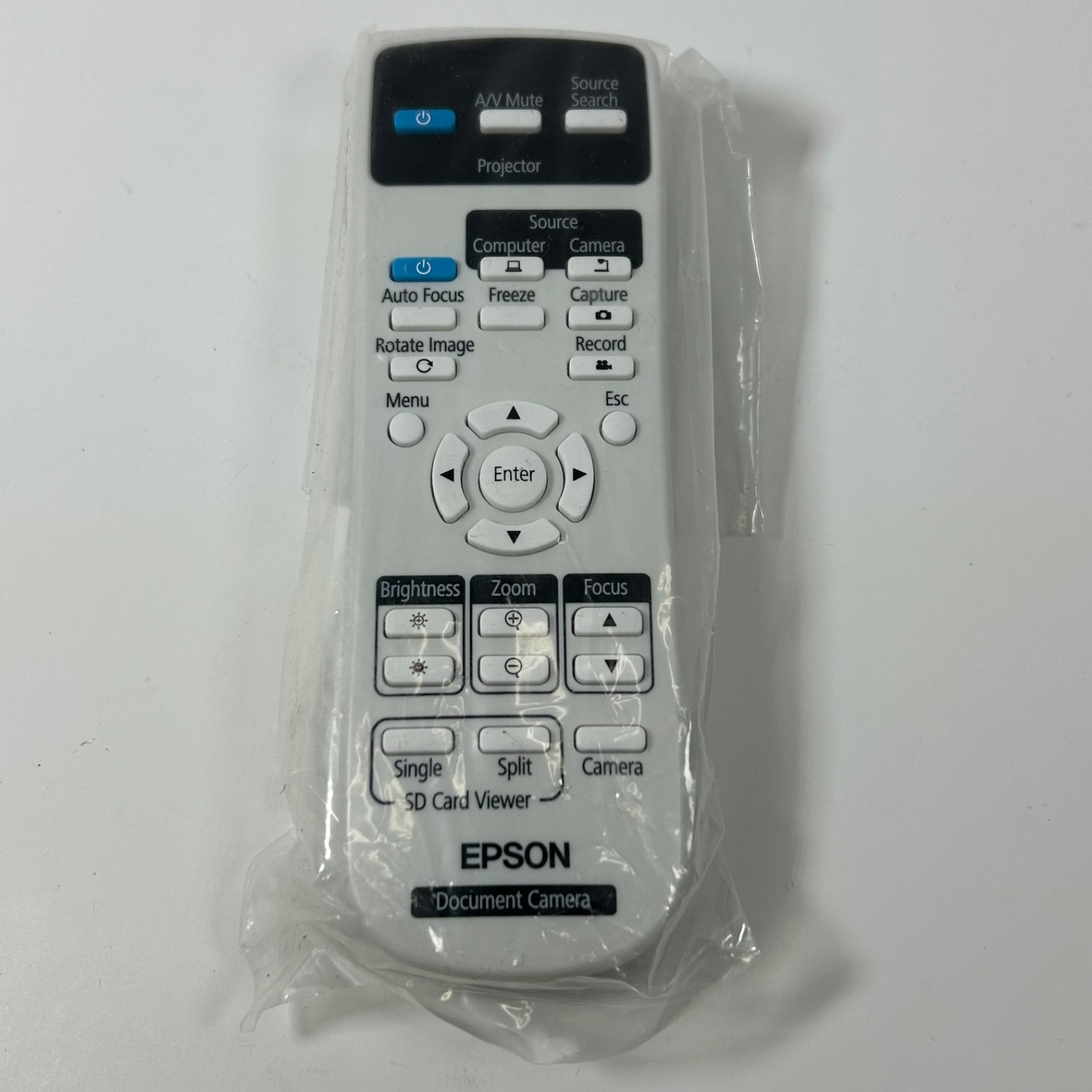 EPSON ELPDC21 217240200 DOCUMENT CAMERA / PROJECTOR REMOTE CONTROL Brand New OEM