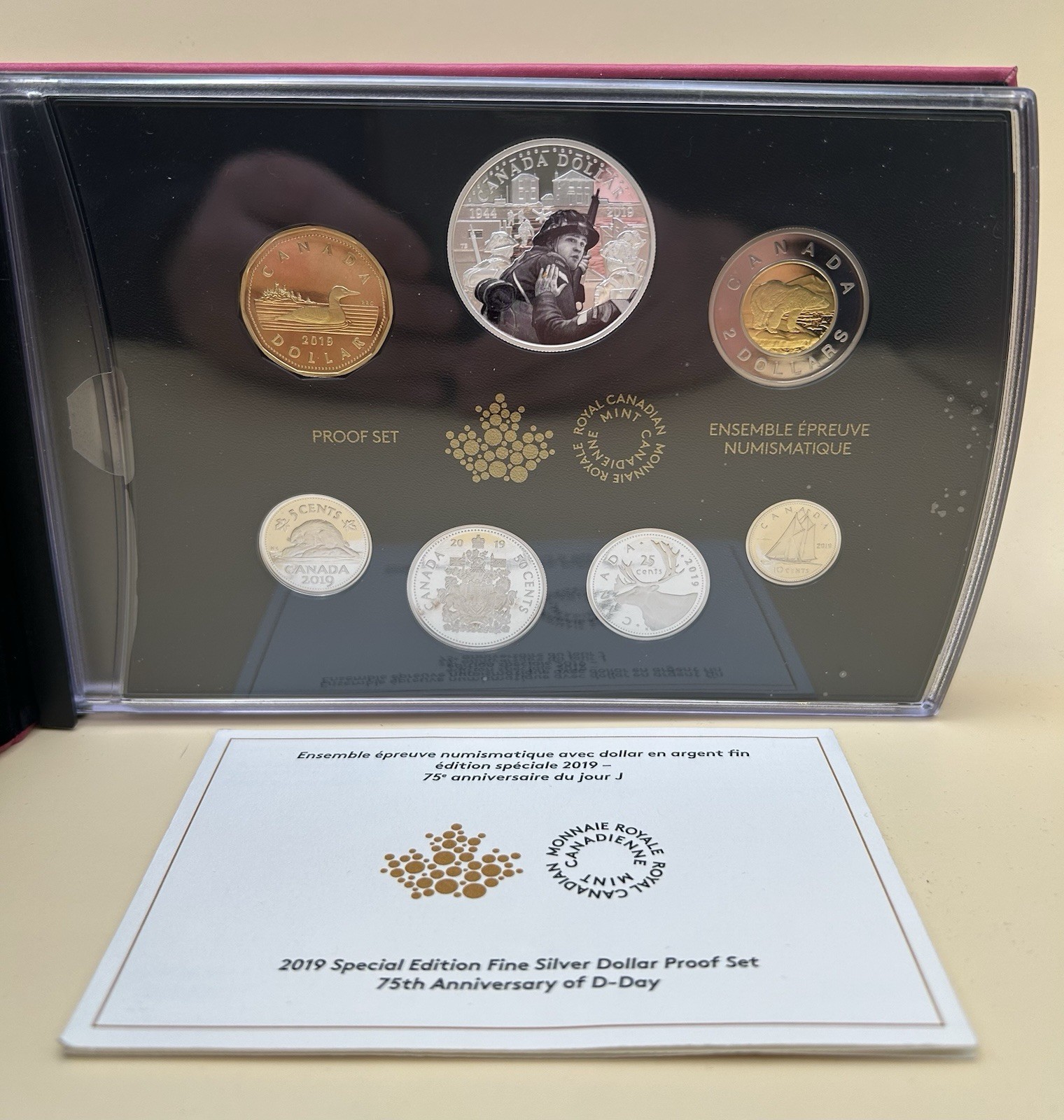 Canada 2019 75th Anniversary of D-Day Special Edition Silver Dollar Proof Set
