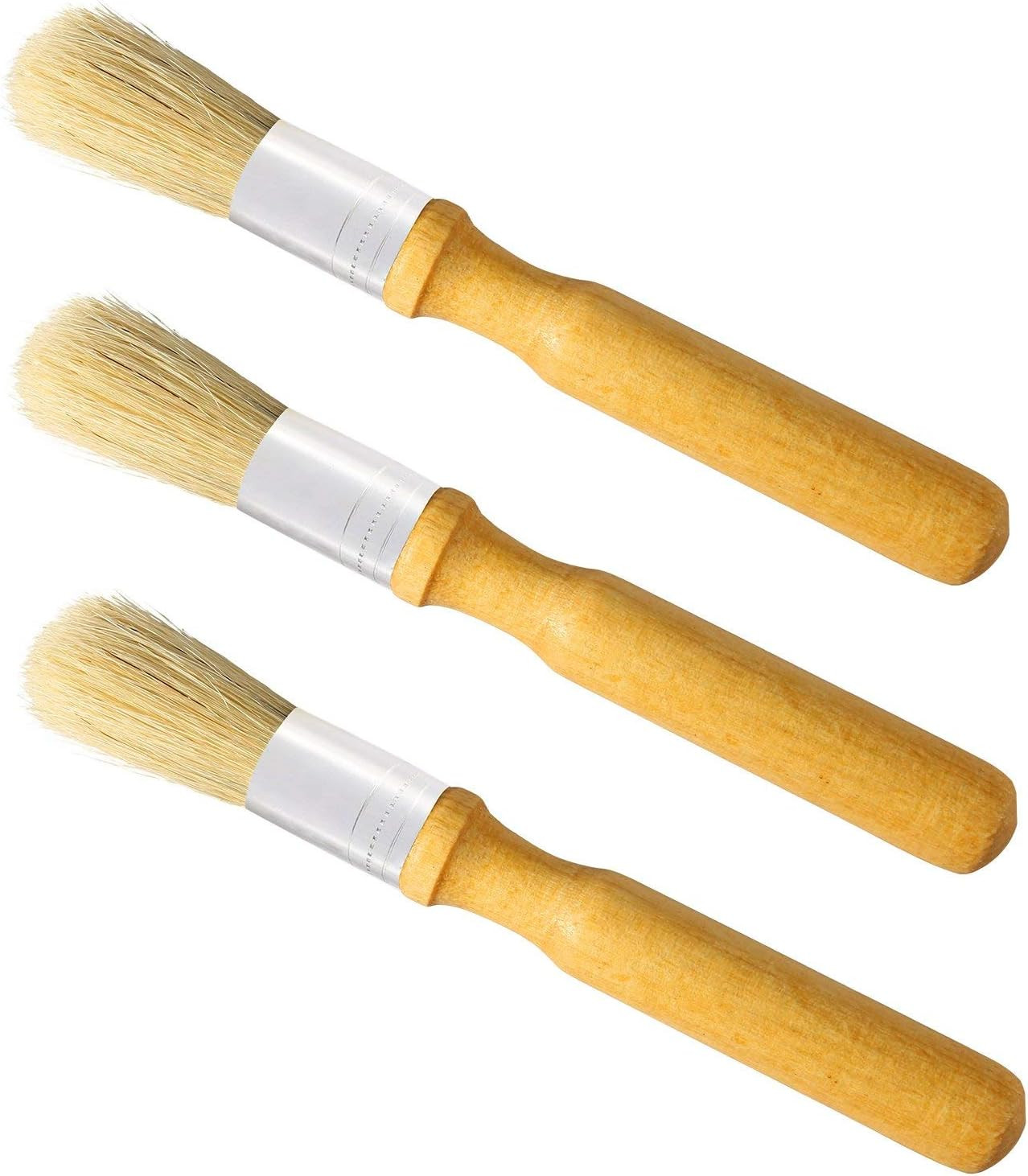 3 Pack Glue Brush Bookbinding Wooden Glue Brush for Bookbinding or Craft Tool Su