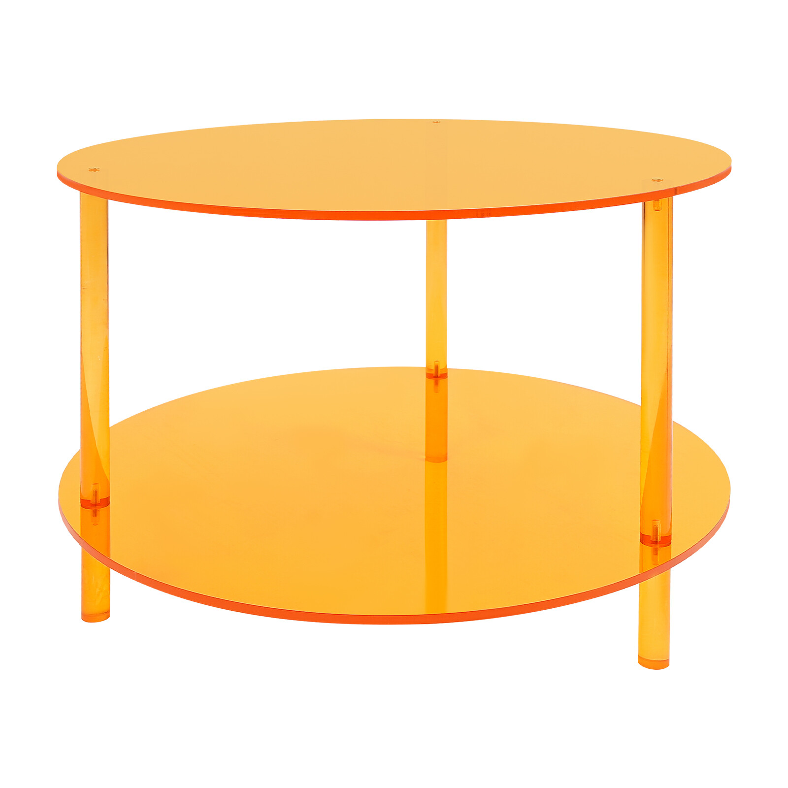 Acrylic Coffee Table, Modern Coffee Table, 2-tier Coffee Table
