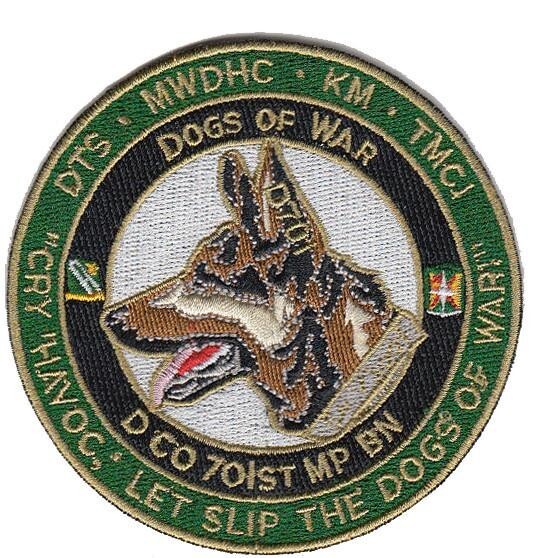 31 Kilo / 31K - 701st Army MP K-9 / K9 Patch