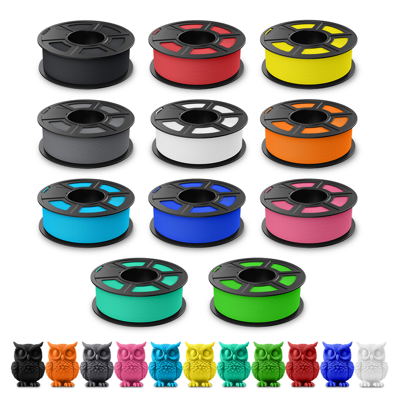 〔BUY 10 PAY6〕JAYO 1.1KG PETG Matte High Speed 1.75mm 3D Filament Frosted Texture
