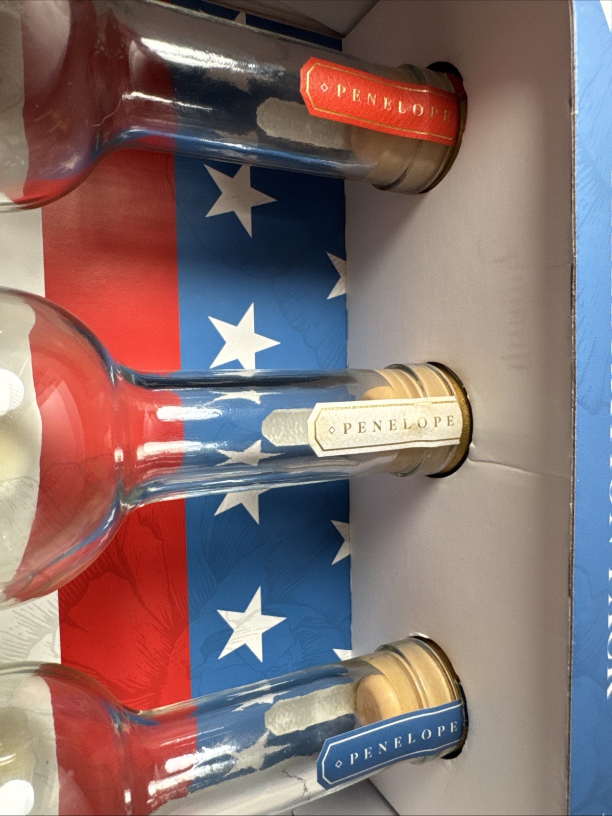 Empty Penelope USA Celebration Pack Collection Whiskey Bottles Barrel Architect