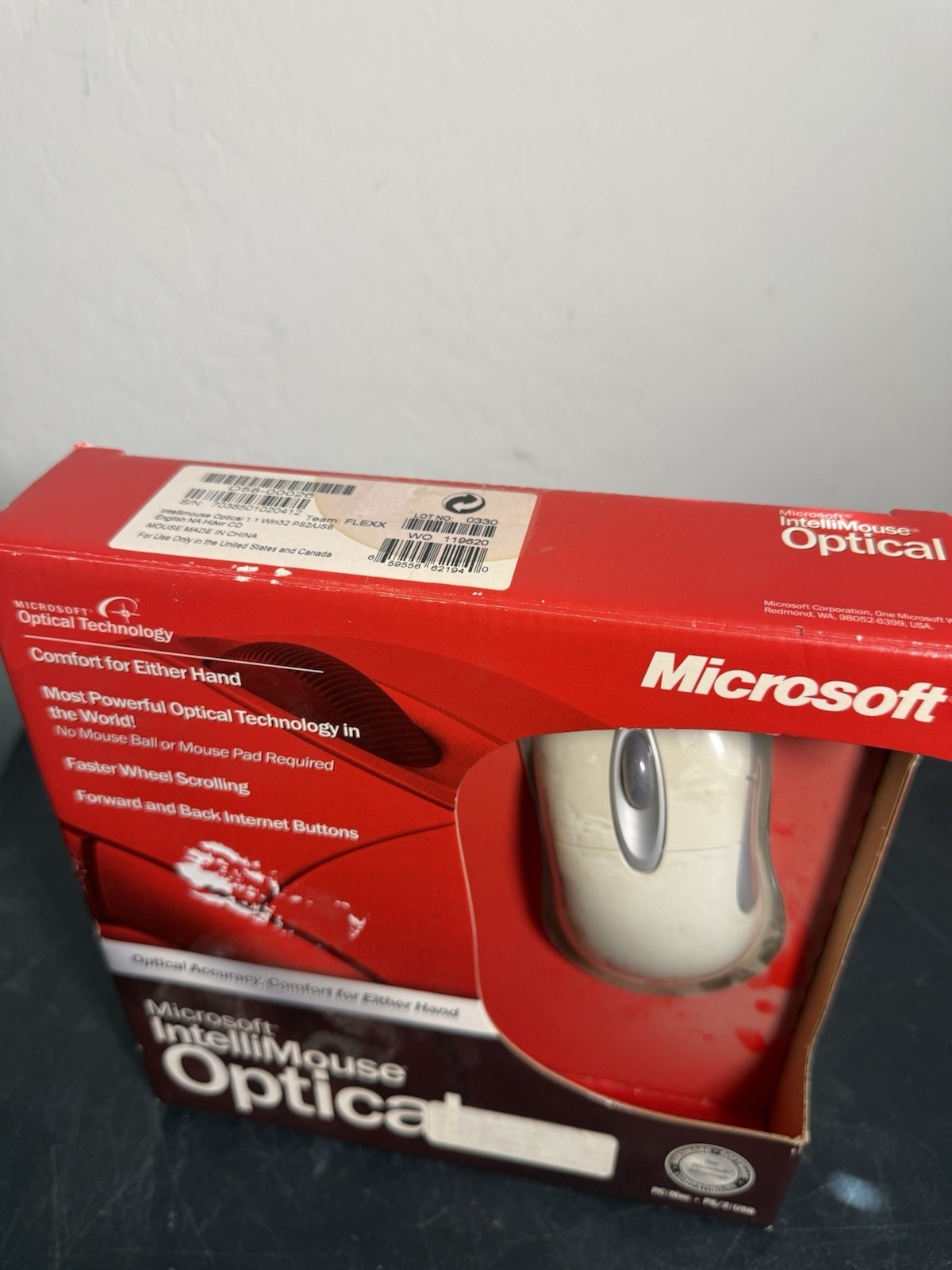 Microsoft Intellimouse Optical Mouse PC MAC USB PS/2 X08-70357 NEW IN BOX