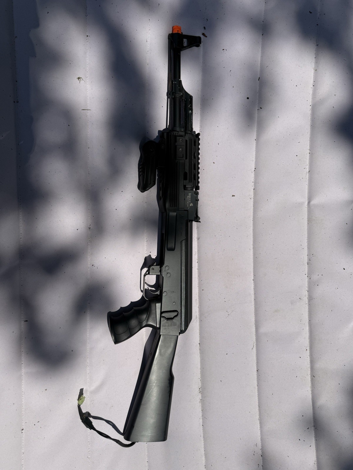 Lancer Tactical AK47 Metal AEG Airsoft Rifle RIS w/Front Grip & Bundle IU-AK47M